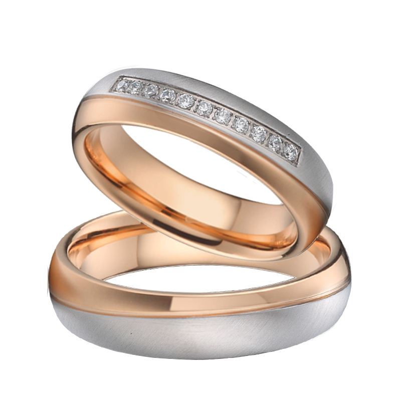 Designer Handmade 18K Rose Gol - Couple Ring Set review and price