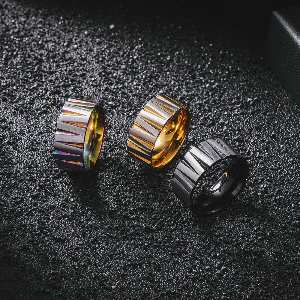 Colorful Stainless Steel Irreg - Couple Ring Set review and price
