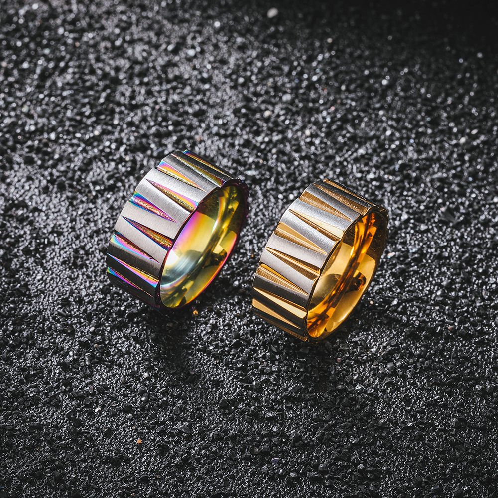 Colorful Stainless Steel Irreg - Couple Ring Set review and price