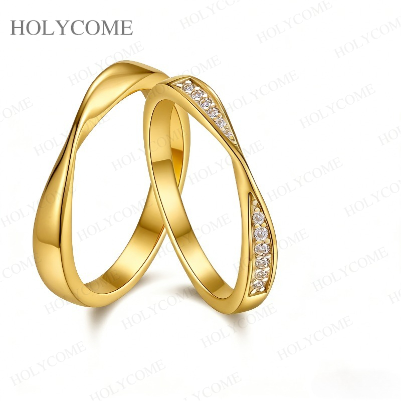 Moissanite Couple Rings 925 St - Couple Ring Set review and price