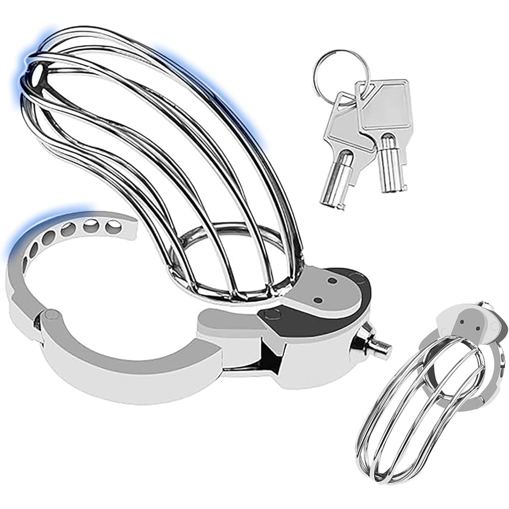 Push Lock Adjustable Chastity  - Couple Ring Set review and price