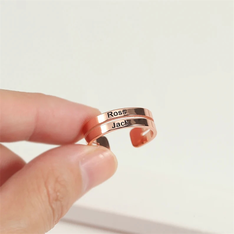 Personalized Stainless Steel E - Couple Ring Set review and price